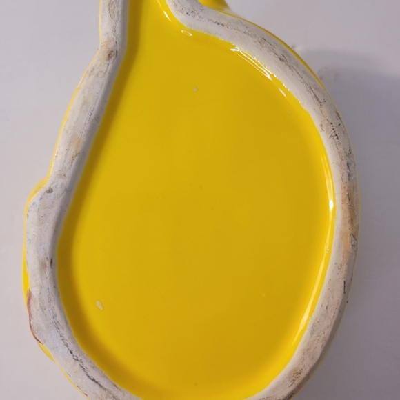 Adorable Vintage Yellow Pig Dish, Planter 😍 D4 - Picture 4 of 8